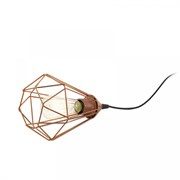 Eglo Лампа настольная TARBES, 1x60W (E27), Ø175, сталь, пластик, медный, черный кабель 94197 Eglo Лампа настольная TARBES, 1x60W (E27), Ø175, сталь, пластик, медный, черный кабель 94197