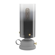 Eglo 43929 Настольная лампа GARGRAVE, 1X40W (E27), H315, сталь, серый, матовая латунь / стекло, серый градиентный 43929