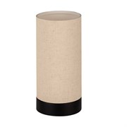 Eglo 900861 Настольная лампа FENIGLIA, 1X40W (E27), H255, сталь, черный / текстиль, лен, бежевый 900861