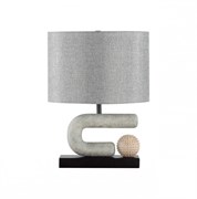 Odeon Light 5410/1TA MODERN ODL_EX23 31 черный матов./серый металл/полирезин/ткань Настольная лампа E27 1*60W BAGEL 5410/1TA Odeon Light 5410/1TA MODERN ODL_EX23 31 черный матов./серый металл/полирезин/ткань Настольная лампа E27 1*60W BAGEL 5410/1TA