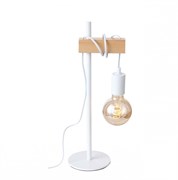 Evoluce SL1142.504.01 настольная лампа белый, светлое дерево E27 1*60W SL1142.504.01