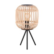 Eglo 43218 Настольная лампа BORDESLEY, 1x28W (E27), ?210, H400, сталь, черный/дерево, натуральный 43218 Eglo 43218 Настольная лампа BORDESLEY, 1x28W (E27), ?210, H400, сталь, черный/дерево, натуральный 43218