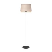 Eglo 43978 Торшер с ножным выключателем TABLEY, 1X40W (E27), H1530, сталь, черный / текстиль, дерево, коричневый 43978
