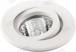 Comtech PROTEI Светильник точечный алюминиевый поворотн,50W, ГЛН/LED G5.3, IP20, 12V,бел мат 15044555 Comtech PROTEI Светильник точечный алюминиевый поворотн,50W, ГЛН/LED G5.3, IP20, 12V,бел мат 15044555