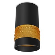 Ambrella Накладной точечный светильник TN375 SBK/TI черный песок/янтарь GU5.3 D65*117 TN375 Ambrella Накладной точечный светильник TN375 SBK/TI черный песок/янтарь GU5.3 D65*117 TN375
