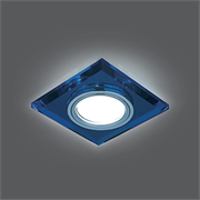 Gauss Светильник Backlight Gu5.3 LED 4100K 1/40 квадрат, синий/хром BL061