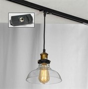Lussole LOFT Металл Черный / бронзовый Стекло трековый светильник однофазный E27 60W LSP-9606-TAB