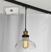 Lussole LOFT Металл Черный / бронзовый Стекло трековый светильник однофазный E27 60W LSP-9606-TAW