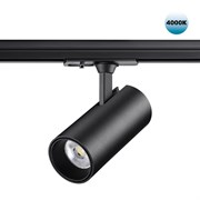 Novotech 359162 PORT NT23 000 черный Светильник трековый однофазный трехжильный IP20 LED 24W 220V 4000К 2300Лм SELENE 359162