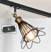 Lussole LOFT Металл Черный / бронзовый Без плафона трековый светильник однофазный E27 60W LSP-9109-TAB