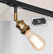 Lussole LOFT Металл Черный / бронзовый Без плафона трековый светильник однофазный E27 60W LSP-9320-TAB
