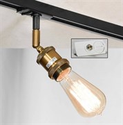 Lussole LOFT Металл Черный / бронзовый Без плафона трековый светильник однофазный E27 60W LSP-9320-TAW