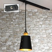 Lussole LOFT Металл Черный / матовое золото Металл трековый светильник однофазный E27 60W LSP-9861-TAB
