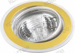 Comtech Corona Светильник галогеновый встраиваемый повор.MR16 1x50W GU5.3 никель/золото/никель P00262/2 Comtech Corona Светильник галогеновый встраиваемый повор.MR16 1x50W GU5.3 никель/золото/никель P00262/2