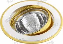 Comtech Corona Светильник галогеновый встраиваемый повор.MR16 1x50W GU5.3 золото/никель/золото P00373 Comtech Corona Светильник галогеновый встраиваемый повор.MR16 1x50W GU5.3 золото/никель/золото P00373