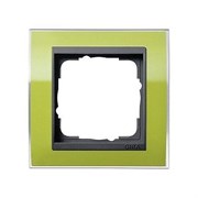 Рамка 1-пост, Gira Event Clear для центральных вставок цвета "антрацит" зеленый