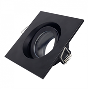 ST LUCE ST255.418.01 Св-к встр. Черный GU10 1*50W  IP65 L96xW96xH45 220V Без ламп ST255.418.01