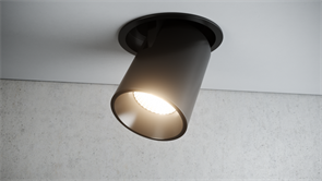 Quest Light Светильник встраиваемый, поворотный, черный, LED 12w 3000K 810lm, IP20 TECHNO MINI black/black TECHNO MINI black/black