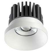 Novotech Светильник белый встраиваемый  IP44 LED 3000K 10W 100-265V METIS 357585 Novotech Светильник белый встраиваемый  IP44 LED 3000K 10W 100-265V METIS 357585