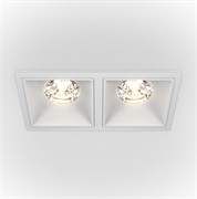 Maytoni Встраиваемый светильник Alfa LED 3000K 2x15Вт 36° Dim Triac DL043-02-15W3K-D-SQ-W Maytoni Встраиваемый светильник Alfa LED 3000K 2x15Вт 36° Dim Triac DL043-02-15W3K-D-SQ-W