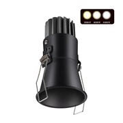 Novotech 358907 SPOT NT22 черный Встраиваемый светодиодный светильник с переключателем цветовой температуры IP20 LED 3000К\4000К\6000К 7W 220V LANG 358907 Novotech 358907 SPOT NT22 черный Встраиваемый светодиодный светильник с переключателем цветовой температуры IP20 LED 3000К\4000К\6000К 7W 220V LANG 358907