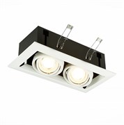 ST LUCE ST250.558.02 Черный Светильник встраиваемый GU10 2*50W IP20 L245xW126xH70 220V Без ламп ST250.558.02 ST LUCE ST250.558.02 Черный Светильник встраиваемый GU10 2*50W IP20 L245xW126xH70 220V Без ламп ST250.558.02