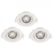 Eglo 32896 Комплект светодиодных встраиваемых светильников регул. SARTIANO, 3х5W(LED), 3х470lm, 90, ET45, пластик 32896 Eglo 32896 Комплект светодиодных встраиваемых светильников регул. SARTIANO, 3х5W(LED), 3х470lm, 90, ET45, пластик 32896