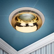 ЭРА Встраиваемый светильник декоративный ЭРА KL103 WH/GD MR16 GU5.3 белый золото Б0056351 ЭРА Встраиваемый светильник декоративный ЭРА KL103 WH/GD MR16 GU5.3 белый золото Б0056351