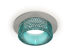 Ambrella Комплект встраиваемого светильника с композитным хрусталем XC6514043 SGR/BL серый песок/голубой MR16 GU5.3 (C6514, N6153) XC6514043 Ambrella Комплект встраиваемого светильника с композитным хрусталем XC6514043 SGR/BL серый песок/голубой MR16 GU5.3 (C6514, N6153) XC6514043
