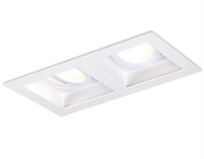 Ambrella Встраиваемый поворотный точечный светильник TN185/2 WH белый GU5.3 190*100*40 TN185 Ambrella Встраиваемый поворотный точечный светильник TN185/2 WH белый GU5.3 190*100*40 TN185