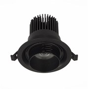 ST Luce ST701.448.12 Светильник встраиваемый Zoom Черный LED 1*12W 4000K 960Lm Ra90 15°-60° IP20 D115xH95 170-240V ST701.448.12 ST Luce ST701.448.12 Светильник встраиваемый Zoom Черный LED 1*12W 4000K 960Lm Ra90 15°-60° IP20 D115xH95 170-240V ST701.448.12