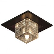 Lussole PROMO 2 Металл Хром / венге Стекло Светильник встраиваемый G9 5W GRLSF-1300-01 Lussole PROMO 2 Металл Хром / венге Стекло Светильник встраиваемый G9 5W GRLSF-1300-01