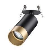 Novotech 370875 SPOT NT22 черный/золото Светильник встраиваемый IP20 GU10 9W 220V SLIM 370875 Novotech 370875 SPOT NT22 черный/золото Светильник встраиваемый IP20 GU10 9W 220V SLIM 370875