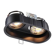 Novotech 370841 SPOT NT22 черный Светильник встраиваемый IP20 GU10 2*50W 220V CLOUD 370841 Novotech 370841 SPOT NT22 черный Светильник встраиваемый IP20 GU10 2*50W 220V CLOUD 370841