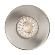 Eglo Светильник LED встраиваемый IGOA, 1x3,3W (GU10), Ø85, IP44, литой металл, никель матовый 94976 Eglo Светильник LED встраиваемый IGOA, 1x3,3W (GU10), Ø85, IP44, литой металл, никель матовый 94976