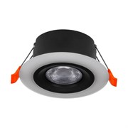 Eglo 900914 Встраиваемый светильник CALONGE, 4,8W (LED), 3000K, 620lm, Ø100, пластик, черный, белый 900914 Eglo 900914 Встраиваемый светильник CALONGE, 4,8W (LED), 3000K, 620lm, Ø100, пластик, черный, белый 900914
