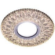 Ambrella Встраиваемый точечный светильник со светодиодной лентой S380 CL/WW хром/прозрачный MR16+3W(LED WARM) S380 CL/WW Ambrella Встраиваемый точечный светильник со светодиодной лентой S380 CL/WW хром/прозрачный MR16+3W(LED WARM) S380 CL/WW