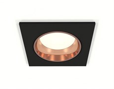 Ambrella Комплект встраиваемого светильника XC6521005 SBK/PPG черный песок/золото розовое полированное MR16 GU5.3 (C6521, N6114) XC6521005 Ambrella Комплект встраиваемого светильника XC6521005 SBK/PPG черный песок/золото розовое полированное MR16 GU5.3 (C6521, N6114) XC6521005