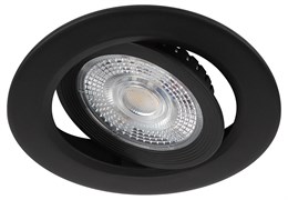 Светильник светодиодный встраиваемый ЭРА KL LED 25A-5 4K BK круглый поворотный черный 5Вт 4000К Б0068180 Светильник светодиодный встраиваемый ЭРА KL LED 25A-5 4K BK круглый поворотный черный 5Вт 4000К Б0068180