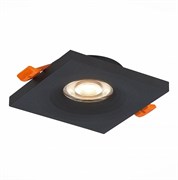 ST LUCE ST205.418.01 Светильник встраиваемый Матовый черный GU10 1*50W L94xW94xH27 220V Без ламп ST205.418.01 ST LUCE ST205.418.01 Светильник встраиваемый Матовый черный GU10 1*50W L94xW94xH27 220V Без ламп ST205.418.01