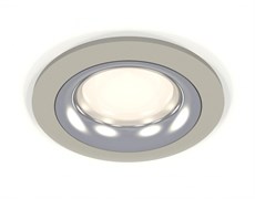 Ambrella Комплект встраиваемого светильника XC7623003 SGR/PSL серый песок/серебро полированное MR16 GU5.3 (C7623, N7012) XC7623003 Ambrella Комплект встраиваемого светильника XC7623003 SGR/PSL серый песок/серебро полированное MR16 GU5.3 (C7623, N7012) XC7623003