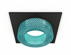 Ambrella Комплект встраиваемого светильника XC7632023 SBK/BL черный песок/голубой MR16 GU5.3 (C7632, N7194) XC7632023 Ambrella Комплект встраиваемого светильника XC7632023 SBK/BL черный песок/голубой MR16 GU5.3 (C7632, N7194) XC7632023