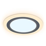 Ambrella Встраиваемый cветодиодный светильник с подсветкой DCR379 18W+6W 6400K/3000K 85-265V D245*28 DCR379 Ambrella Встраиваемый cветодиодный светильник с подсветкой DCR379 18W+6W 6400K/3000K 85-265V D245*28 DCR379