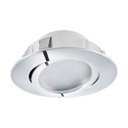 Eglo  Светильник LED встраиваемый PINEDA регулир. и диммир., 1х6W(LED), Ø84, пластик, хром 95855 Eglo  Светильник LED встраиваемый PINEDA регулир. и диммир., 1х6W(LED), Ø84, пластик, хром 95855