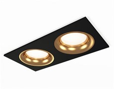 Ambrella Комплект встраиваемого светильника XC7636005 SBK/PYG черный песок/золото желтое полированное MR16 GU5.3 (C7636, N7014) XC7636005 Ambrella Комплект встраиваемого светильника XC7636005 SBK/PYG черный песок/золото желтое полированное MR16 GU5.3 (C7636, N7014) XC7636005