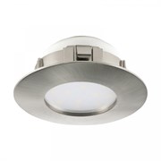 Eglo  Светильник LED встраиваемый PINEDA, 1х6W(LED), Ø78, IP44, пластик, никель матовый 95819 Eglo  Светильник LED встраиваемый PINEDA, 1х6W(LED), Ø78, IP44, пластик, никель матовый 95819