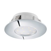Eglo  Светильник LED встраиваемый PINEDA, 1х6W(LED), Ø78, IP44, пластик, хром 95818 Eglo  Светильник LED встраиваемый PINEDA, 1х6W(LED), Ø78, IP44, пластик, хром 95818
