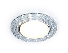 Ambrella Встраиваемый точечный  светильник с LED подсветкой G330 CL прозрачный GX53+3W(LED WHITE) D118*38 G330 Ambrella Встраиваемый точечный  светильник с LED подсветкой G330 CL прозрачный GX53+3W(LED WHITE) D118*38 G330