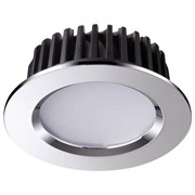 Novotech 357908 NT19 090 хром Встраиваемый светильник IP44 LED 4000K 10W 100-265V DRUM 357908 Novotech 357908 NT19 090 хром Встраиваемый светильник IP44 LED 4000K 10W 100-265V DRUM 357908
