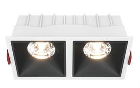 Maytoni Встраиваемый светильник Alfa LED 3000K 2x15Вт 36° DL043-02-15W3K-SQ-WB Maytoni Встраиваемый светильник Alfa LED 3000K 2x15Вт 36° DL043-02-15W3K-SQ-WB